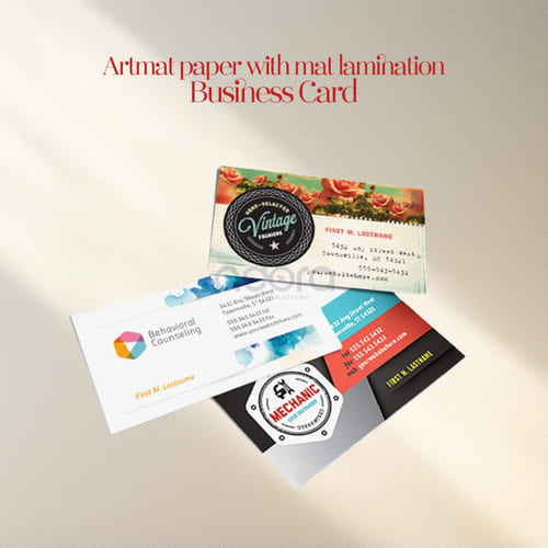 Artmat Paper with Mat Lamination Business Card